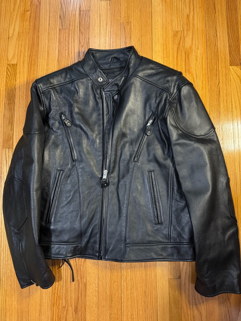 Wilsons Leather Men’s XL Black 100% Leather Biker Jacket